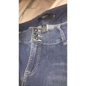 super high waisted stretchy skinny jeans